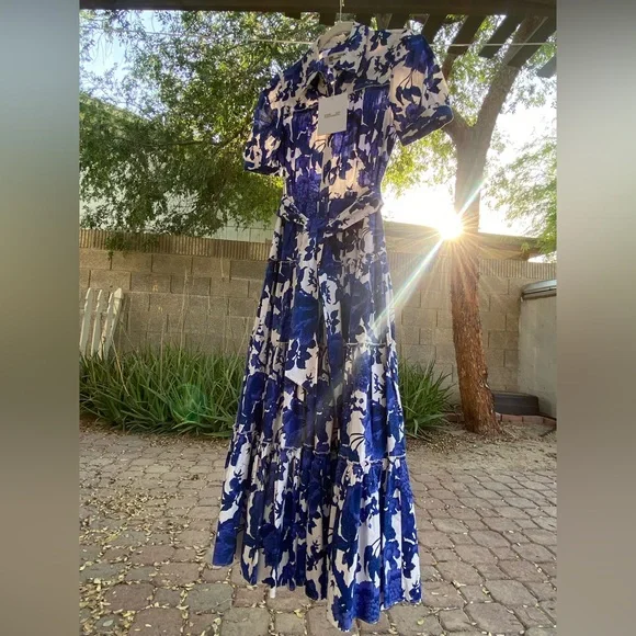 NWT Diane Von Furstenburg DVF ‘Queena’ Tiered Dress M/6– Easter Wedding Guest - Picture 12 of 12